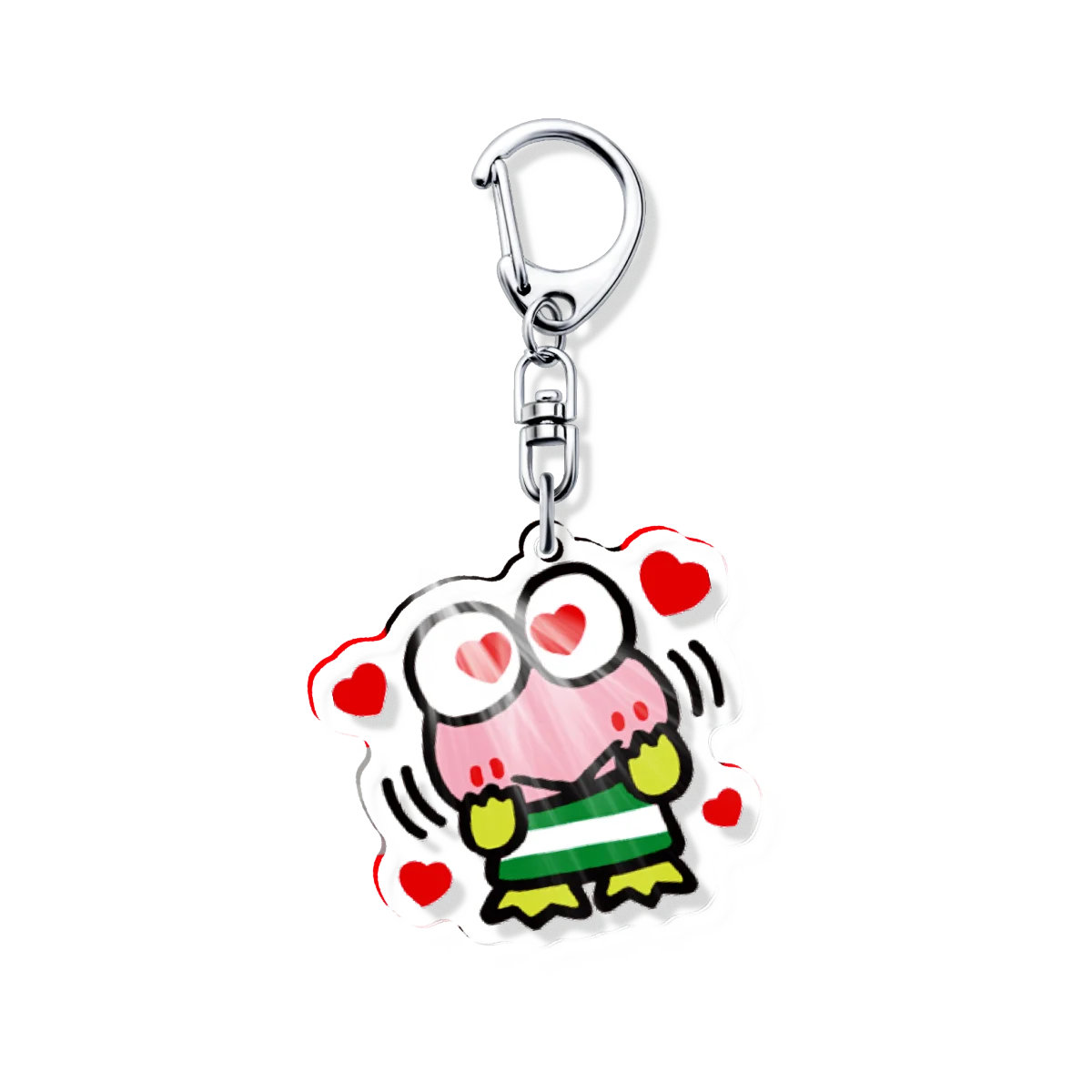 Фото Акриловый брелок Kerokero Keroppi: сувенир для фанатов, украшение для сумки, подарок для друзей, культурный сувенир №5