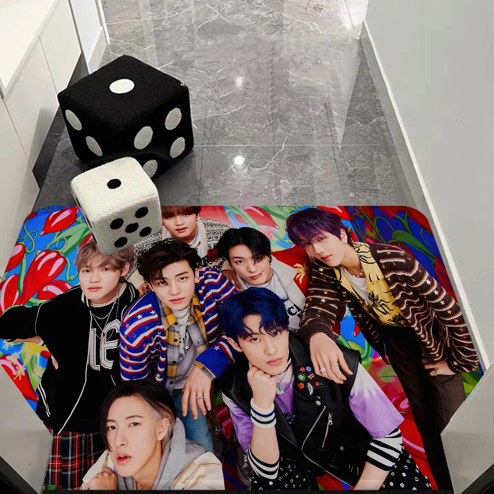 N-NCT DREAM Hallway Carpet Non-Slip Laundry Room Mat Decor Balcony Child Living Toilet Rug
