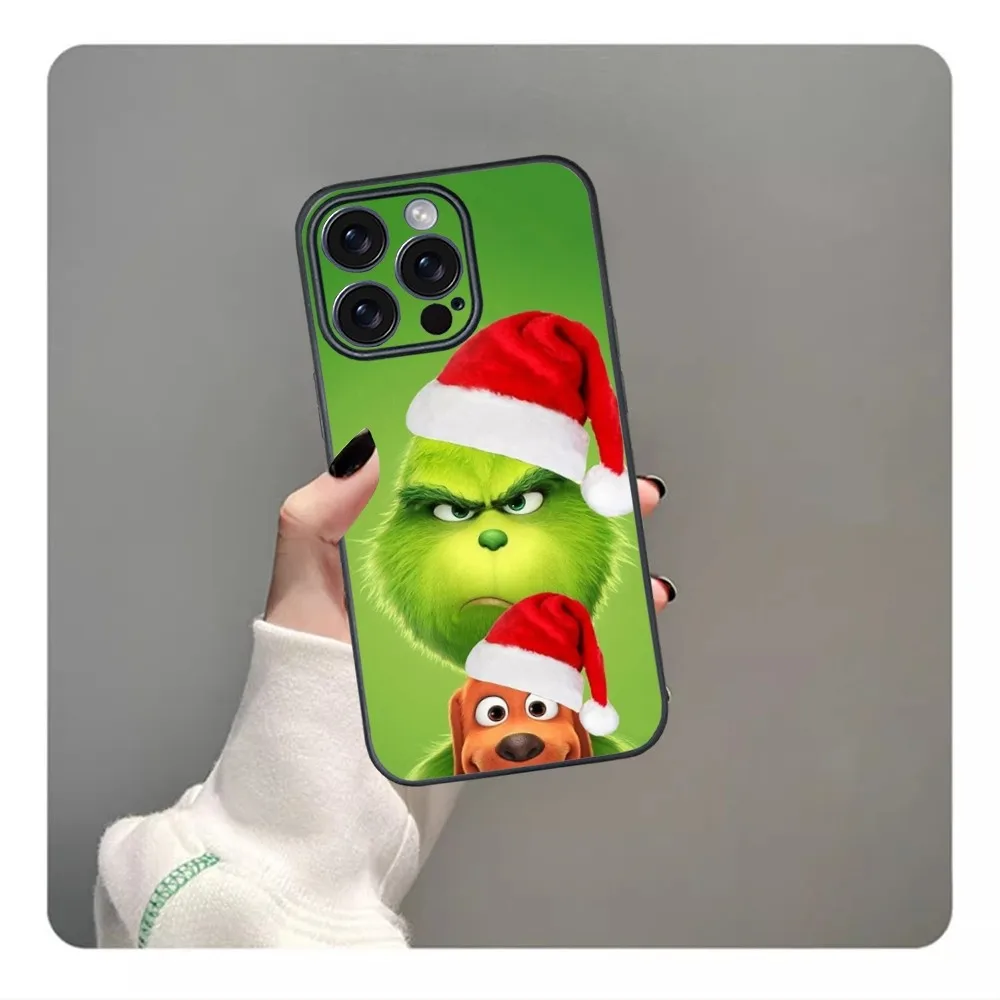 Фото Christmas T-The G-GrinC-chs-S Phone Case For iPhone 16 15 14 13 12 11 PRO MAX PLUS Mini TPU Soft to Skin-friendly case №1