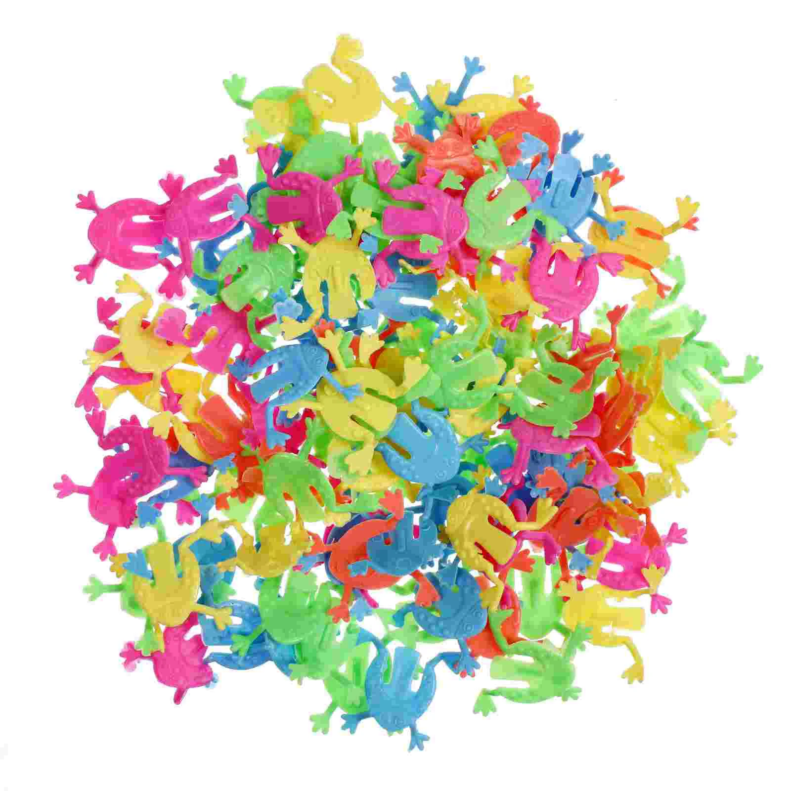 

100 Pcs Plastic Frogs for Kids Jumping Plastic Frogs Jumping Frogs for Kids Plastic Jumping Frogs Plastic Frogs Jumping