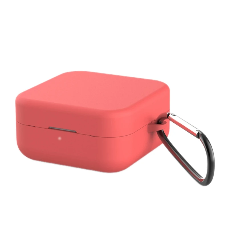 

Однотонный Мягкий силиконовый чехол с полной защитой для беспроводных наушников Mi Air 2SE с поддержкой Bluetooth и зарядкой 67JD