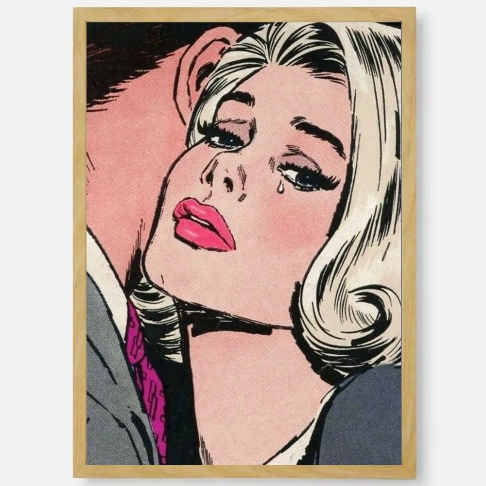 Abstract Pop Roy Lichtenstein постер HD арт липкая стена водонепроницаемый дом гостиная