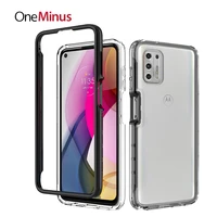 Rubber Shockproof Phone Cover For Motorola Stylus 2021 Case Moto One Ace Power Play Frame Clear Hard Back Protective Skin