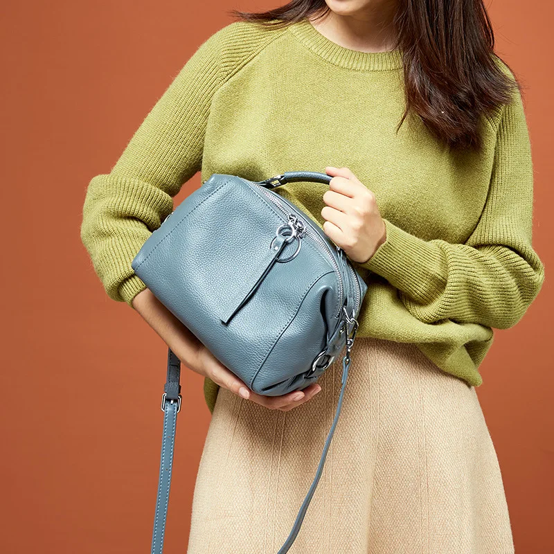 

Women's Handbag Vintage Genuine Leather High Quality Crossbody Bag for Women Large Capacity Casual Bag Sac A Main De Lu