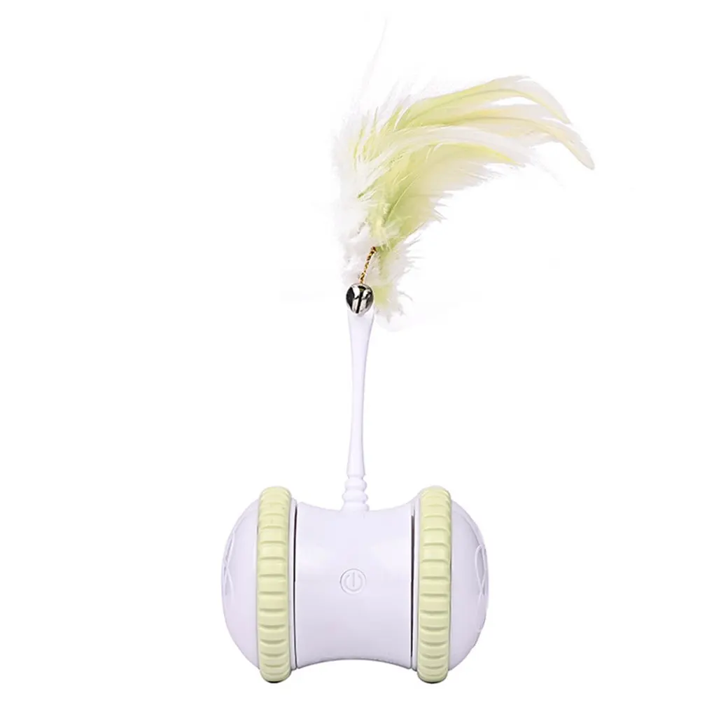 

Игрушка для кошек, электрическая игрушка для кошек, колокольчик с перьями, умная электрическая балансировка, забавная игрушка для кошек, ав...