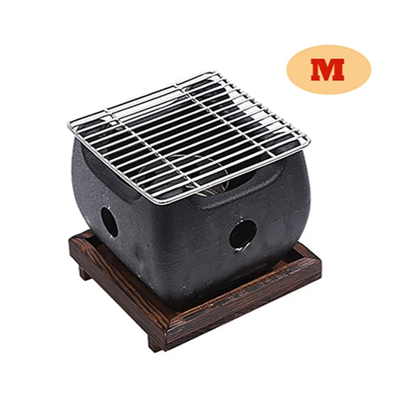 Корейский древесный уголь барбекю гриль Нержавеющая сталь с антипригарным