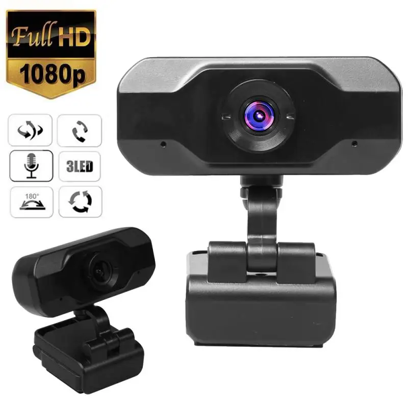 

Usb Camera Usb2.0 Auto Focus Full Webcam Excellent Quality 360 Rotation With Microphone For Computer Pc Laptop Desktop Webcam