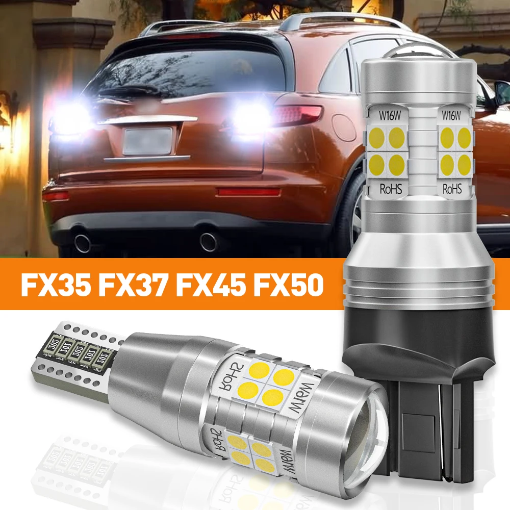 

2pcs LED Reverse Light For Infiniti FX35 FX35 FX37 FX45 FX50 2005 2006 2007 2009 2010 2011 2012 Accessories Canbus Lamp