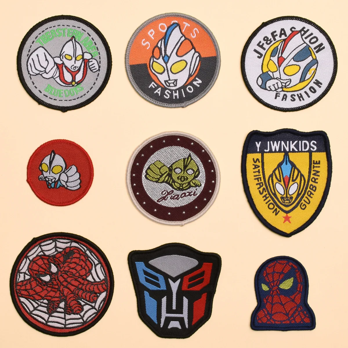 Милые забавные детские тканевые наклейки с героями мультфильмов для вышивания