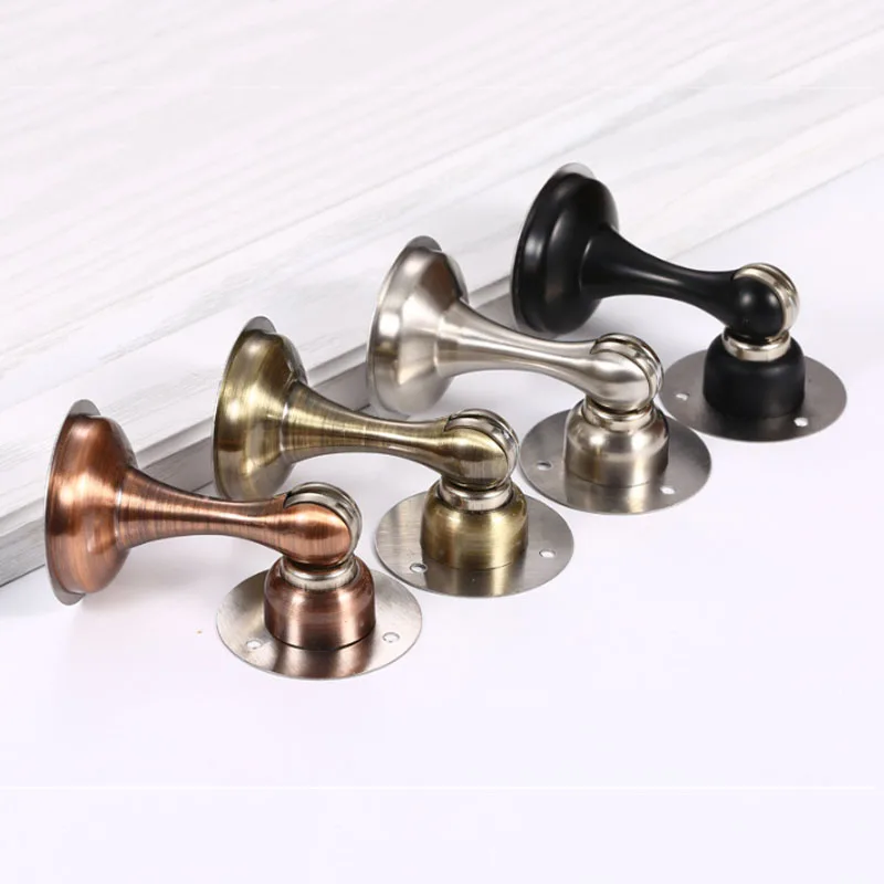 

1Set Stainless Steel Door Stopper Punch-free Strong Magnetic Doors Catch Anti Collision Wall Protector Furniture Hardware