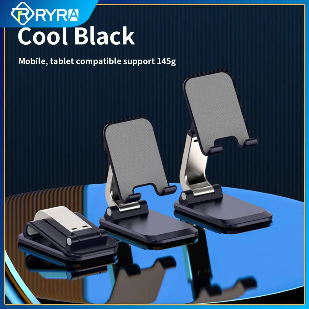 

RYRA Aluminum Alloy Mobile Phone Stand Foldable IPad Tablet Support Desk Cell Phone Bracket Holder For Smart Phone Xiaomi