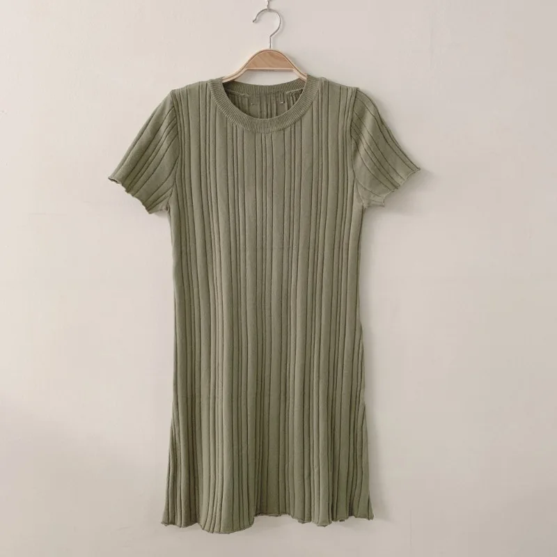 Женское трикотажное мини-платье