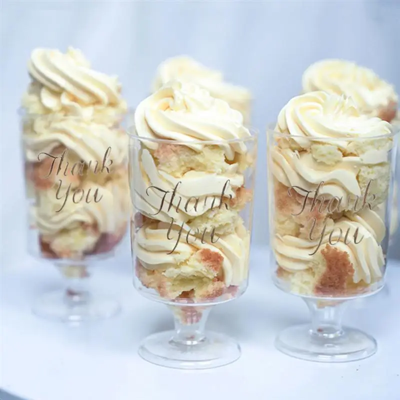 

30pcs Pudding Cups Disposable Dessert Ice Cream Cup Mini Mousse Cups Party Cake Storage Cups Jelly Plastic Cups Party Supplies