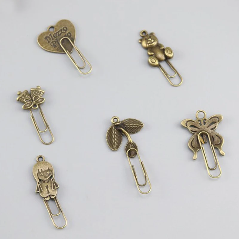 10 шт. металлические закладки для книг и