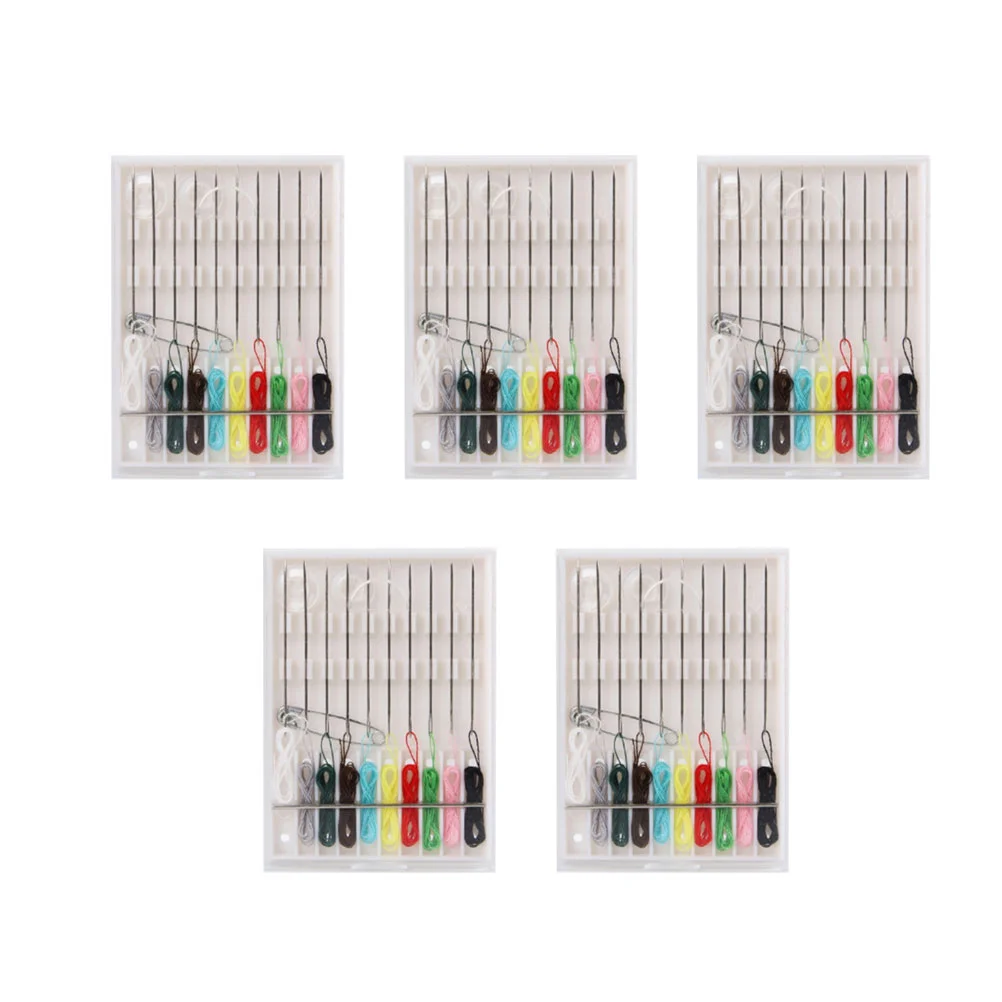 

Kit Sewing Home Fix Mini Thread Travel Quick Repairing Clothing Supplies Needle Bulk Hotel Small Beginners