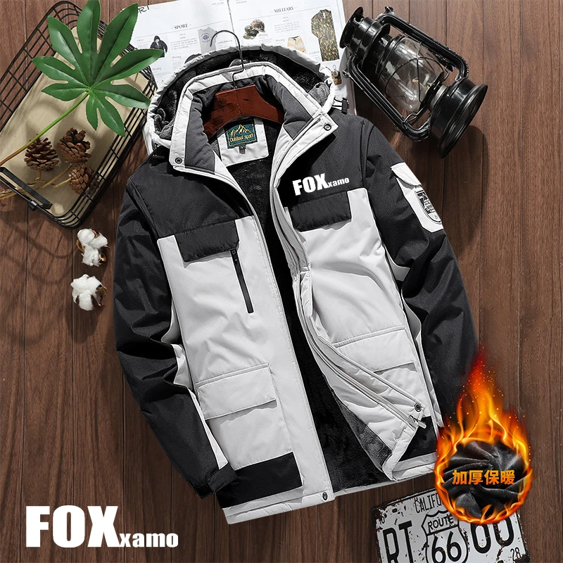 

2023 New Winter Fishing Suit Men's Fleece Warm Jacket Outdoor Mountaineering Cold Suit Cycling Fishing Hunting Jacket