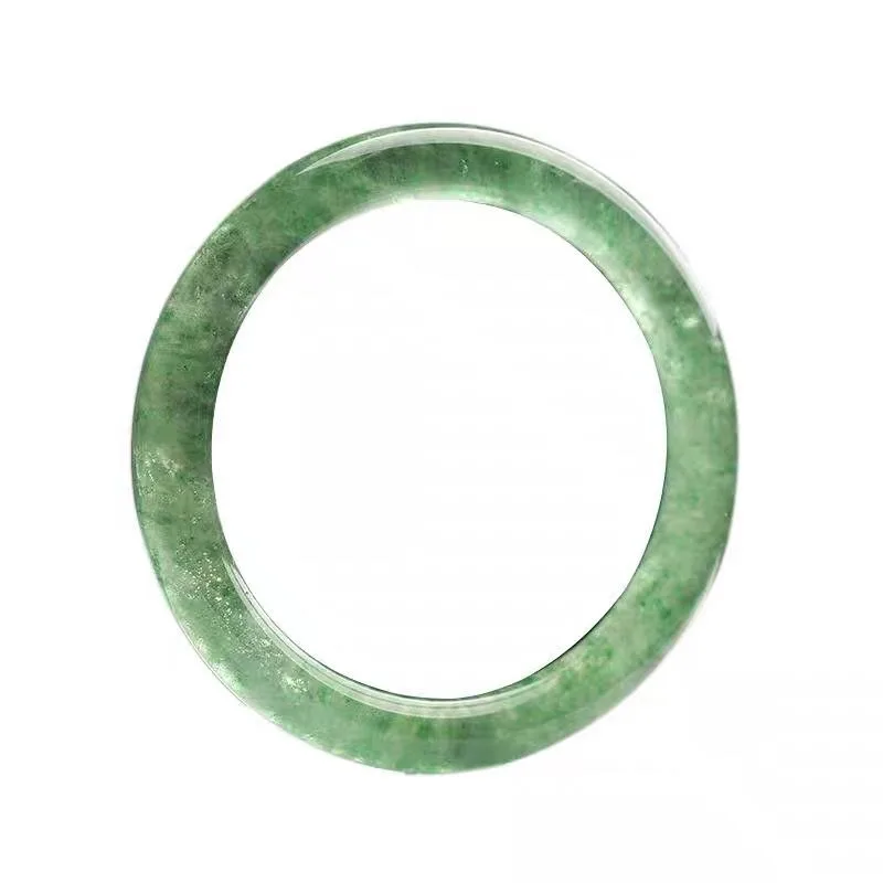 Женский Круглый браслет ручной работы с зеленой клубникой и кристаллами