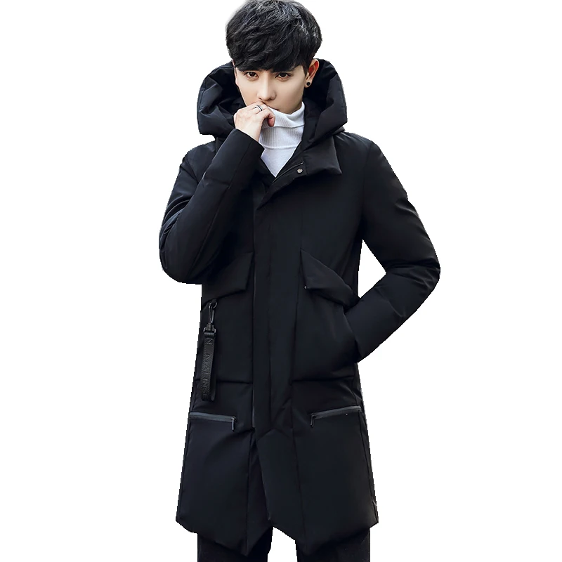Newest Men's Winter Warm Jacket Solid Overcoat Hooded Thick Coats Outwear Clothes Male Parkas Fashion Top