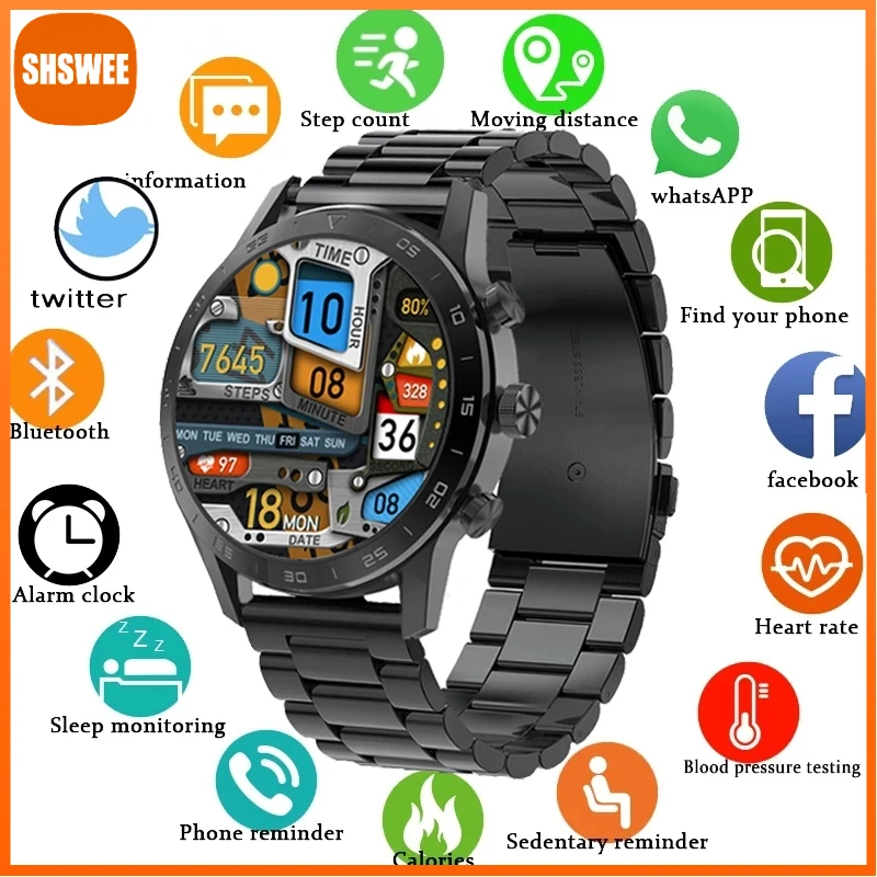 

For Xiaomi Smart Watch Men Watch Heart Rate Health Monitoring Waterproof Smartwatch Women Bluetooth Call For Android ios