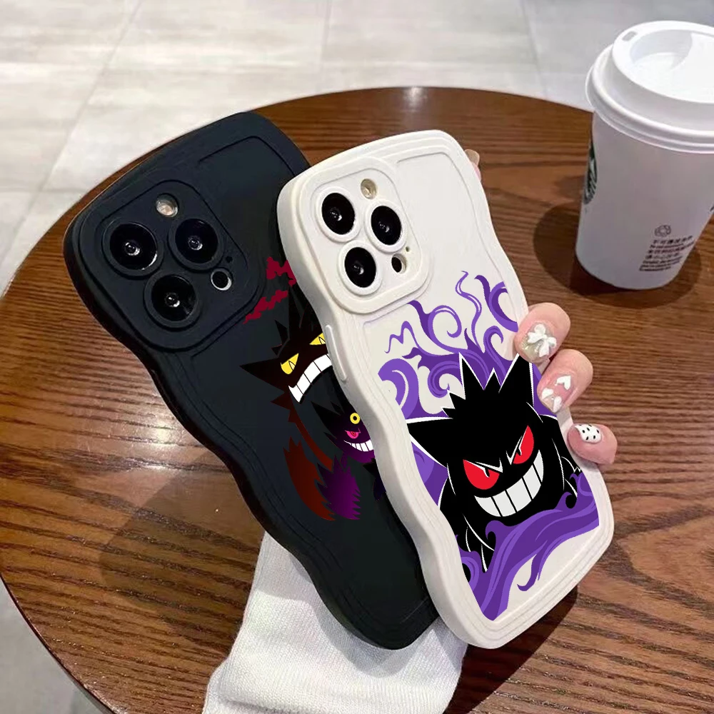 

Fashion Cute Cartoon Curly Wave Case for huawei p20 30 40 50 pro Shockproof Bumper Cover Capa Aesthetic