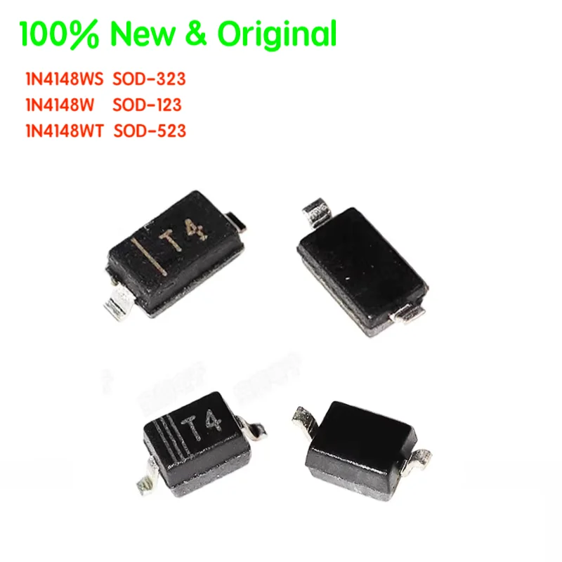 100PCS/LOT 1N4148WS 1N4148W 1N4148WT T4 SOD-323 SOD-123 SOD-523 150mA SMD Switching Diode100% New & Original