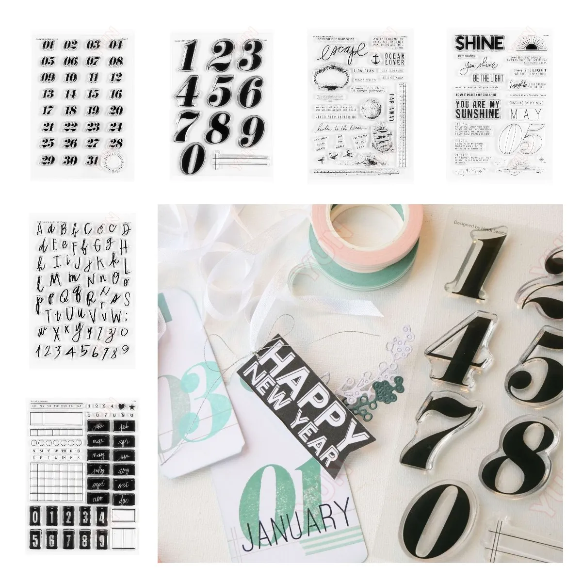 

2023 New Clear Stamps Reusable Handmade Diy Embossed Make Scrapbook Greeting Card Decoration