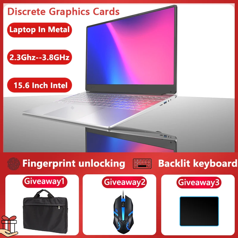 Intel I5-8259U ноутбук 15 ГБ ОЗУ 128 ГБ/2T SSD 15,6 дюймов Игровые ноутбуки Windows 11 ноутбук с отпечатком пальца разблокированная клавиатура с подсветкой Intel I5-8259U ноутбук 15 ГБ ОЗУ 128 ГБ/2T SSD 15,6 дюймов Игровые ноутбуки Windows 11 ноутбук с отпечатком пальца разблокированная клавиатура с подсветкой