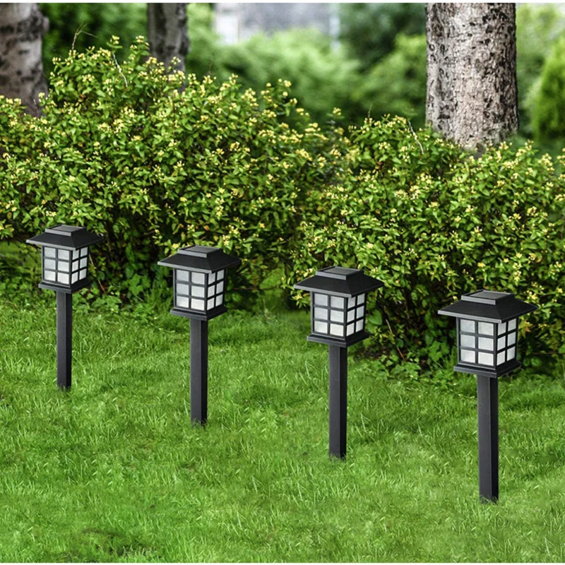 LED Solar Garden Light Outdoor Solar Led Lawn Lamp Lantern Waterproof Landscape Lighting for Pathway Patio Yard Lawn Decoration