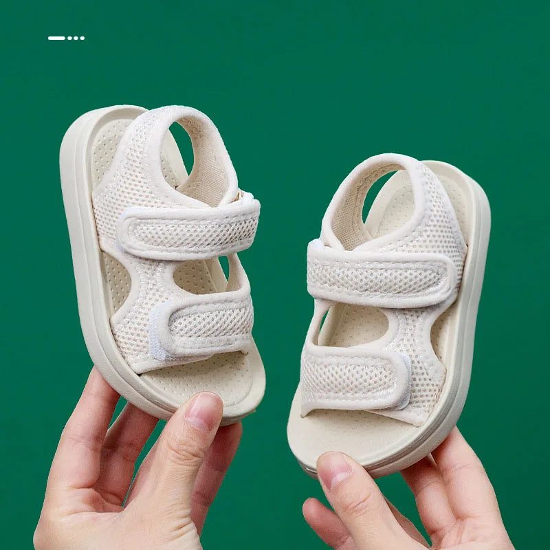 

CAPSELLA KIDS Candy Color Baby Boys Breathable Mesh Beach Sandals Summer Shoes Child Girls Unisex Hook & Loop Sandals 14-23 Cm
