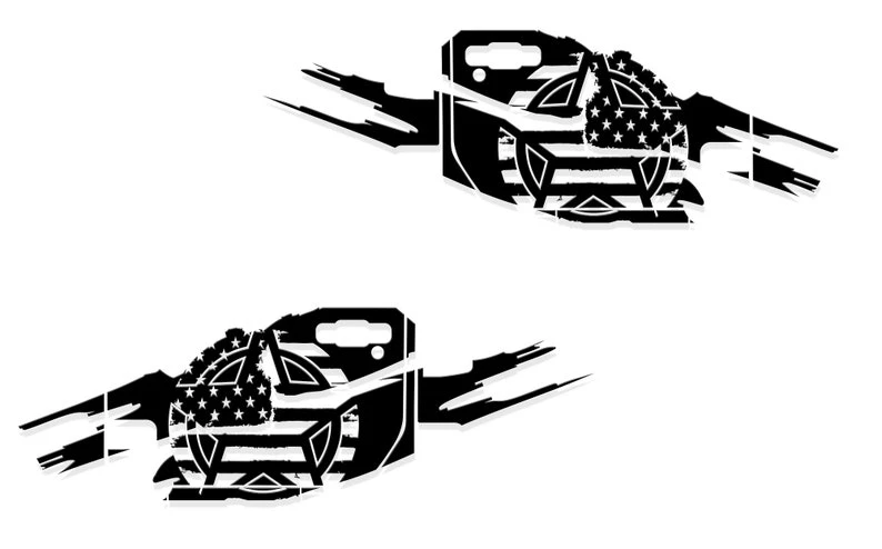

Door Decal 2018-2021 | Factory Crafts "Army Star" Side Graphics Kit