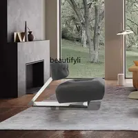 yj Living Room Special-Shaped Leather Chair Comfortable Leisure Chair Couch Nordic Designer Light Luxury Chair