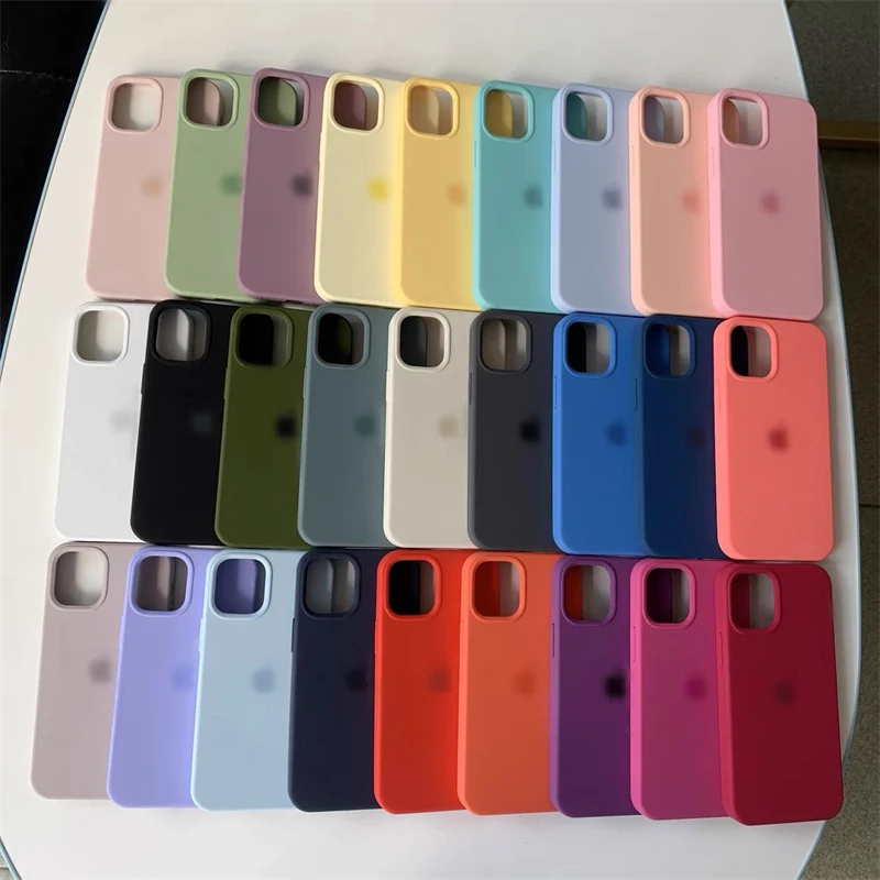 

Luxury Liquid Silicone Case For iphone 13 12 11 Pro Max Case Protective Soft Full Cover For iPhone X XS XR Max 7 8 Plus 6S Cases