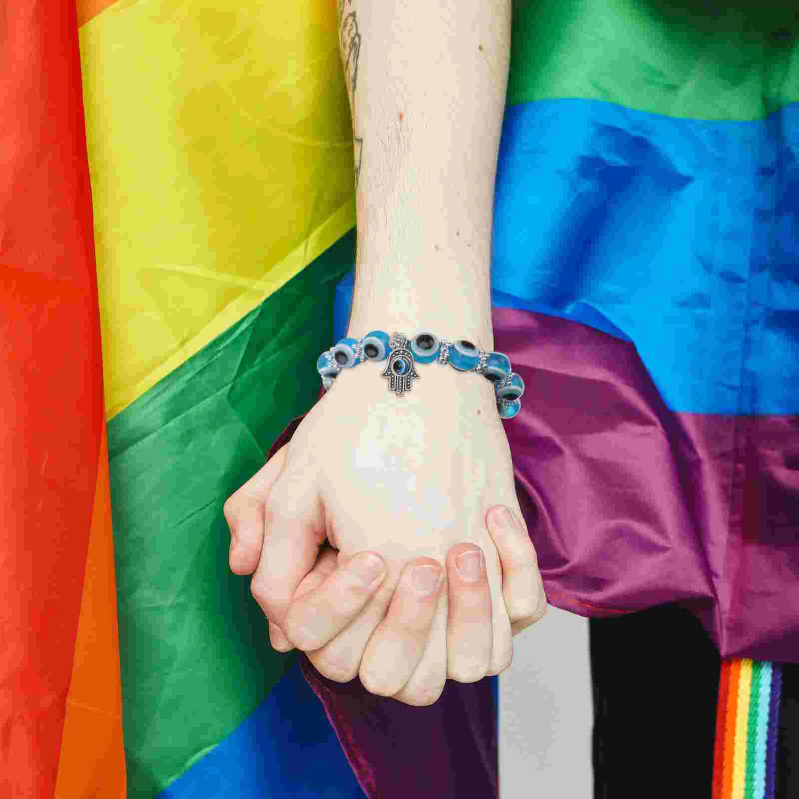 ки bransoletki dla kobiet kreatywne niebieskie oko koralik elastyczna biżuteria w stylu vintage