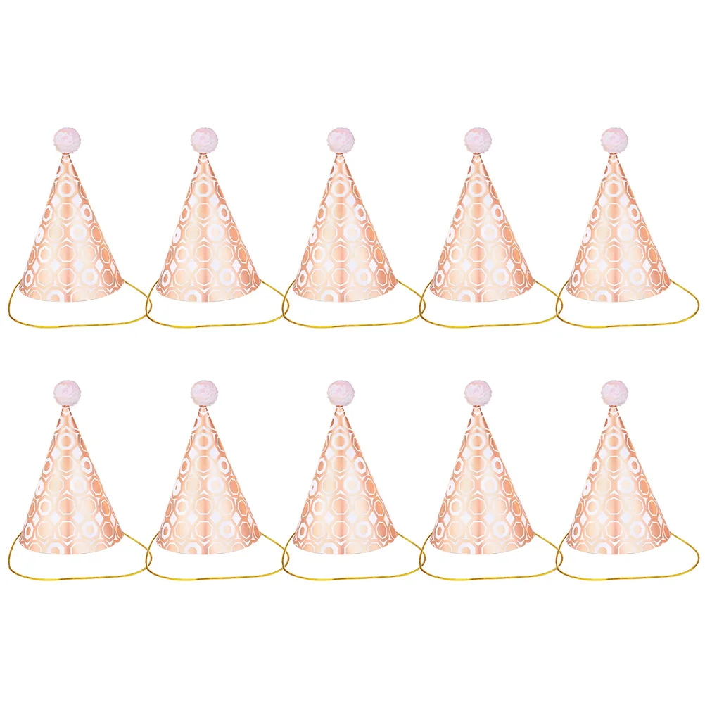 

10 Pcs Ice Cream Bonnets Kids Adults Hats For Kids Paper Party Headwear Children Sequins