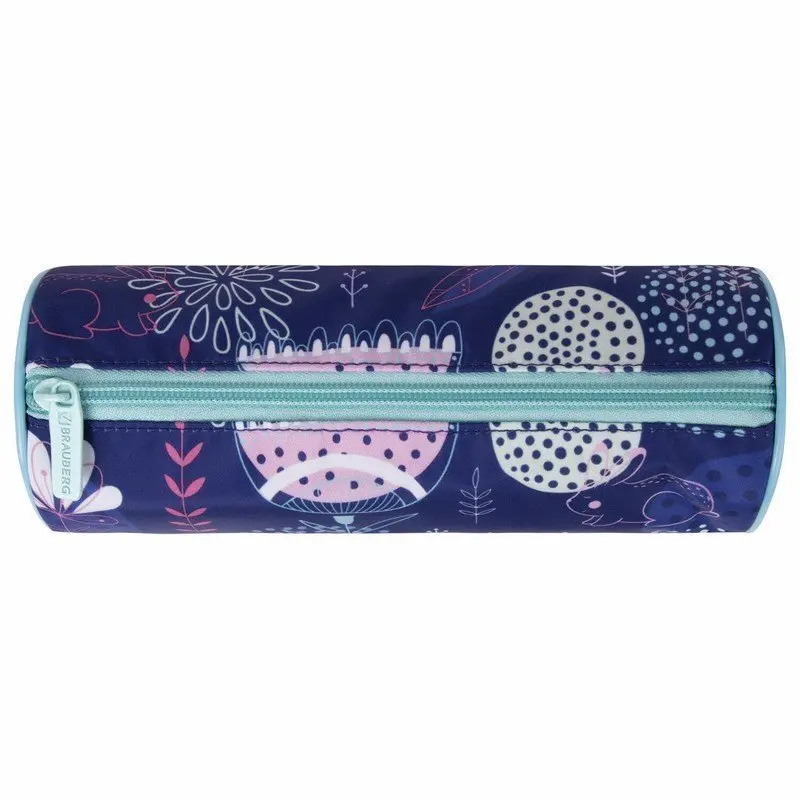 Пенал-тубус BRAUBERG с эффектом Soft Touch мягкий &quotRabbit&quot 22х8 см 229010 | Канцтовары для