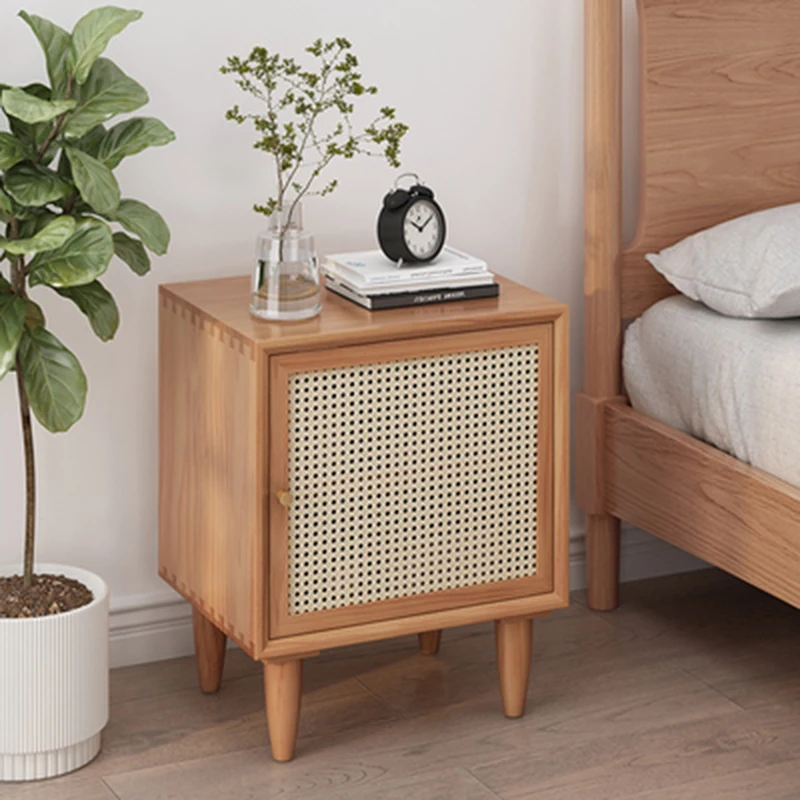 

Wood Bedside Table Nordic Small Apartment Nightstands Bedroom Furniture Bedroom Cabinet Storage Table De Chevet Nightstands