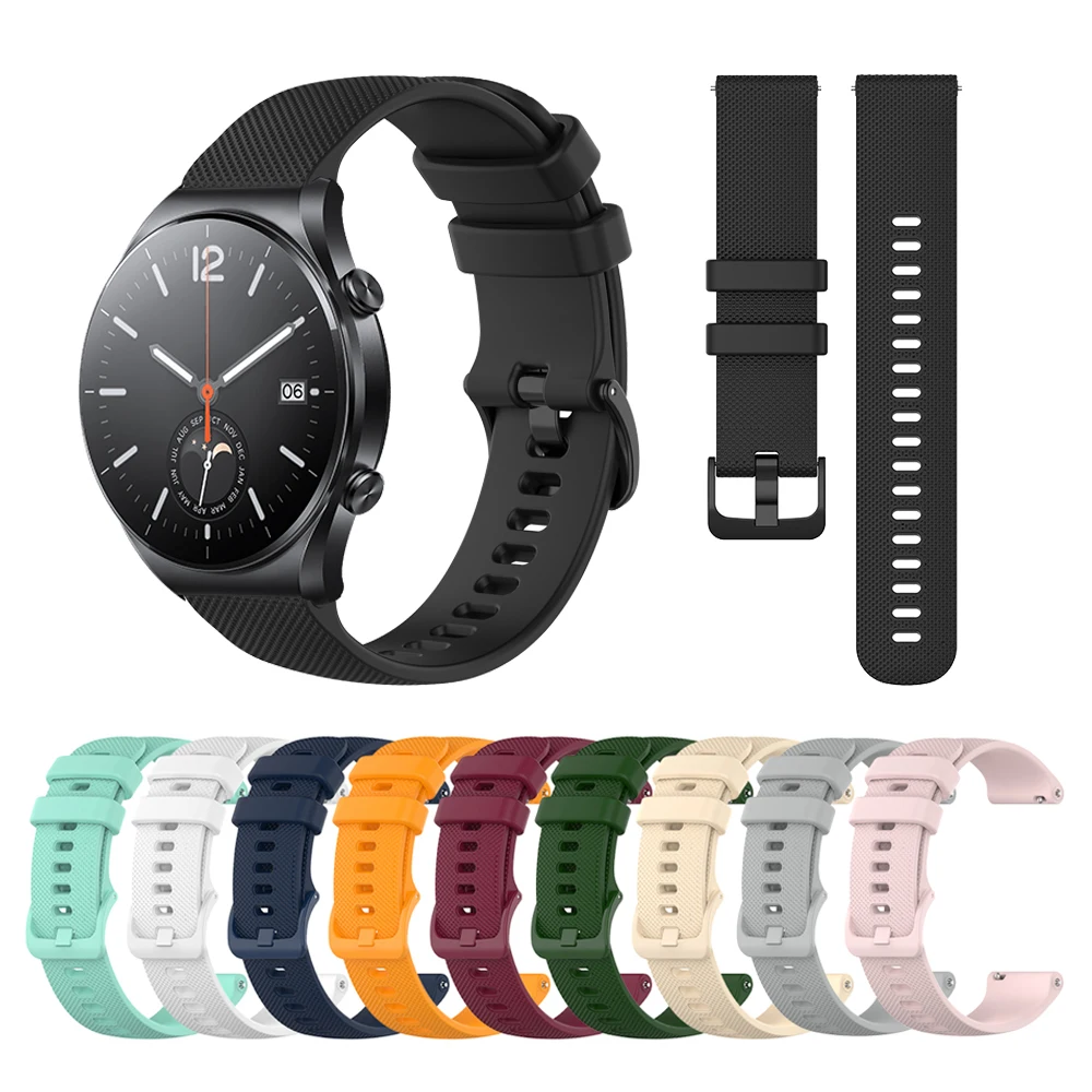 

Sport Silicone strap for Xiaomi MiWatch S1 Bracelet for Mi Watch Color 2 Sports Edition Replacement Watchbands Correa ремешок