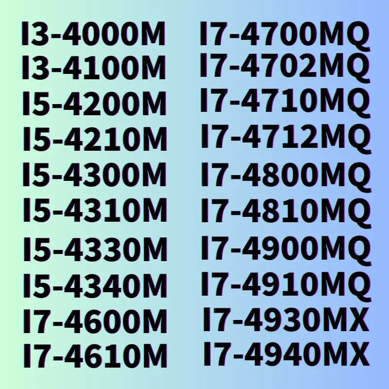 I3-4000M4100MI5-4200M4210M4300M4310M4330M4340MI7-4600M4610M4940MX4700MQ4702MQ4710MQ4712MQ4800MQ4810MQ4900MQ (art.: 3920d98bc337a) - 3920d98bc337a