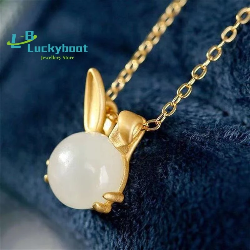 Независимая конструкция необычная женская подвеска из натурального нефрита