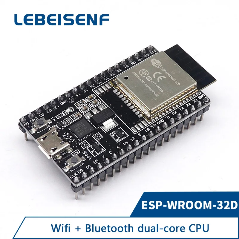 

ESP-WROOM-32D макетная плата WIFI + Bluetooth 2 в 1 двухъядерный процессор с низким энергопотреблением ESP32