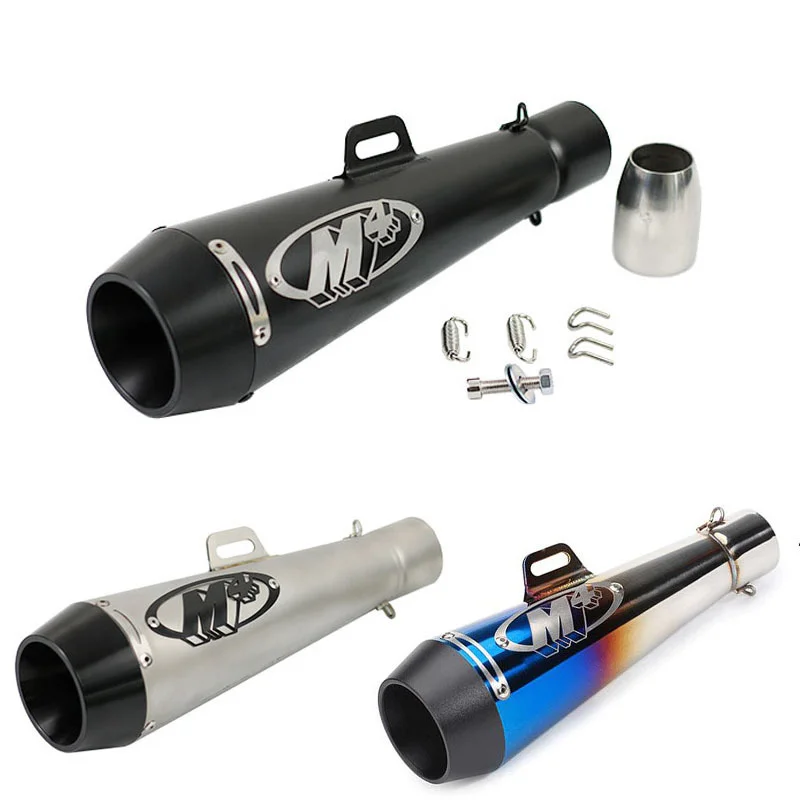 

2022 New Motorcycle Exhaust catout Pipe M4 Modified Exhaust Pipe Sound Blasting Street High-quality Personality