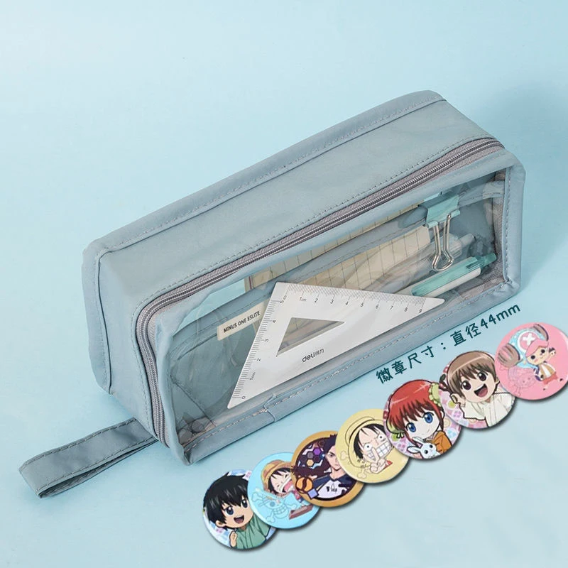 

Pen Bag Ins High-value Diy Transparent Niche Primary Junior High School Students Exam Large-capacity Stationery Pencil Case