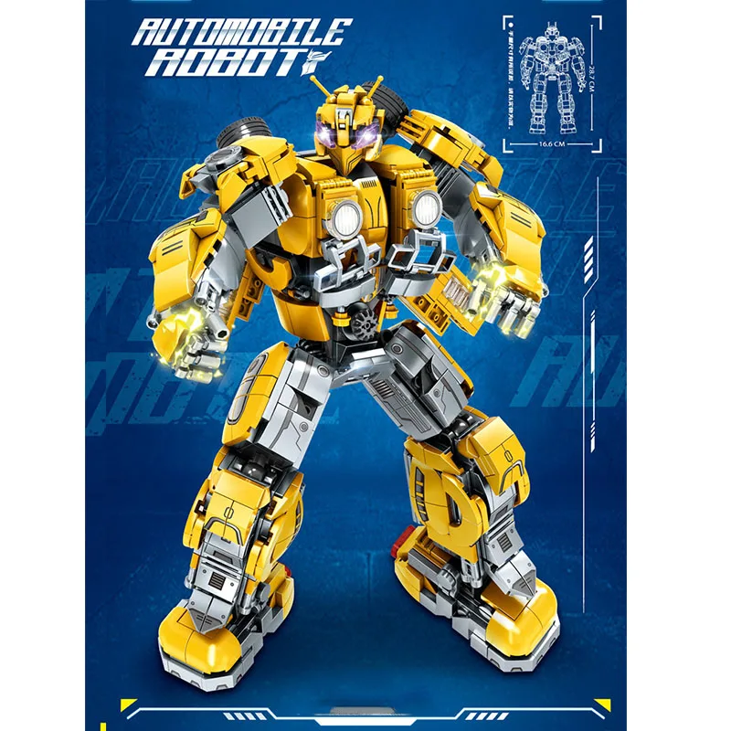 HeroCross трансформеры строительные блоки Optimus Prime Bumblebee пазлы игрушки для детей