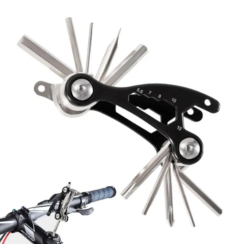 łowata Zestaw naprawczy Przenośne narzędzie naprawcze Wielofunkcyjne rowerowe Klucz śrubowy Akcesoria do konserwacji rowerów codziennych