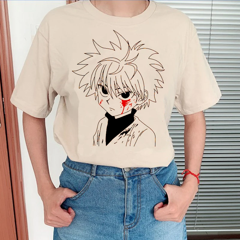 Hunter X Аниме одежда для женщин Графические футболки Готический кавайный Харадзюку