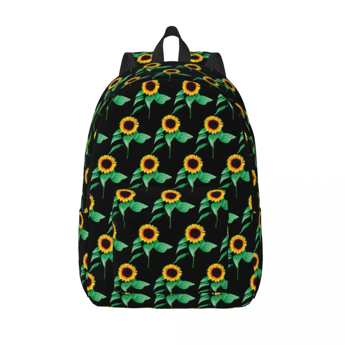 

Art Sunflower Backpack Nature Floral Print Men Polyester Daily Backpacks Durable Cool High School Bags Rucksack