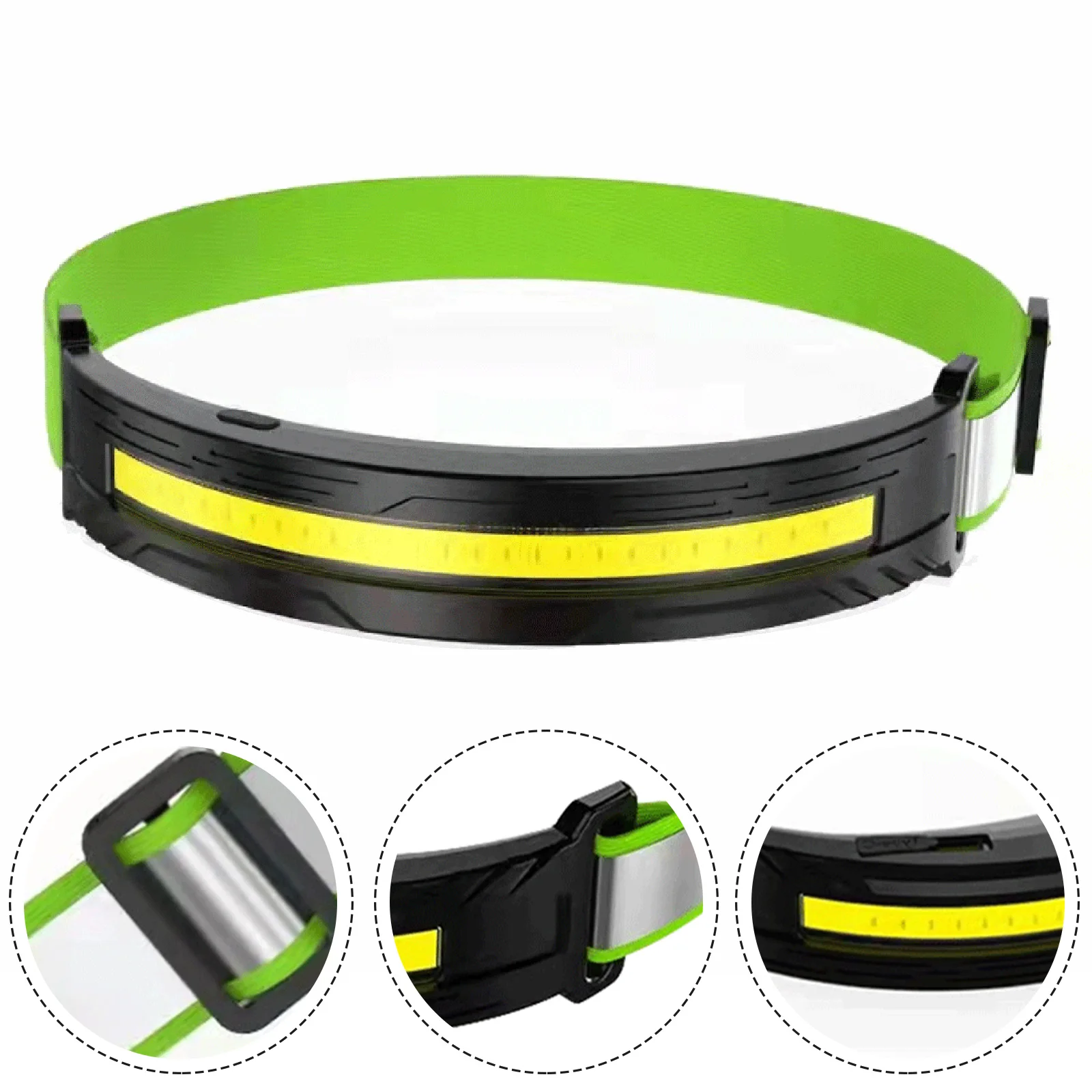 

LED Induction Headlamp COB Headlight Built-in 700mAh Lithium Battery Rechargeable Portable 5 Modes Warning Head Torch 2022 New