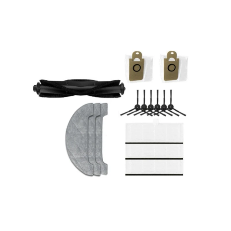 

HOT-Robotic Vacuum Cleaner Main Side Brush Hepa Filter Mop Cloth Rag Dust Bag For Uoni V980max Replacement Accessories