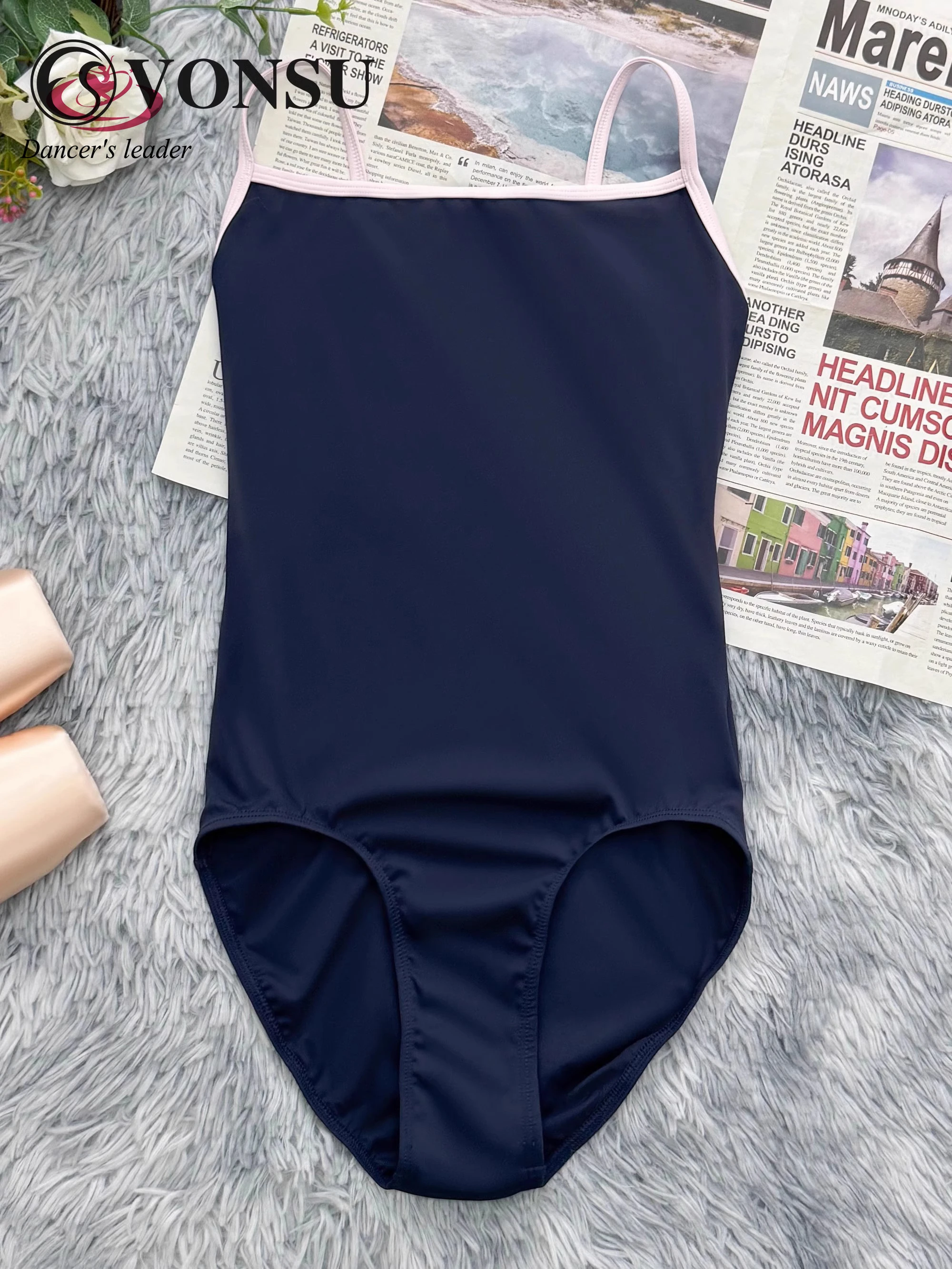 Балетный гимнастический наряд Элитный танцевальный стробоскоп контрастные