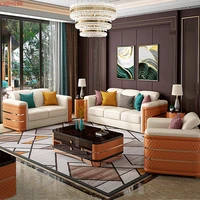 private custom post modern luxury leather combination sofa italian living room creative customizable large sized house luxury